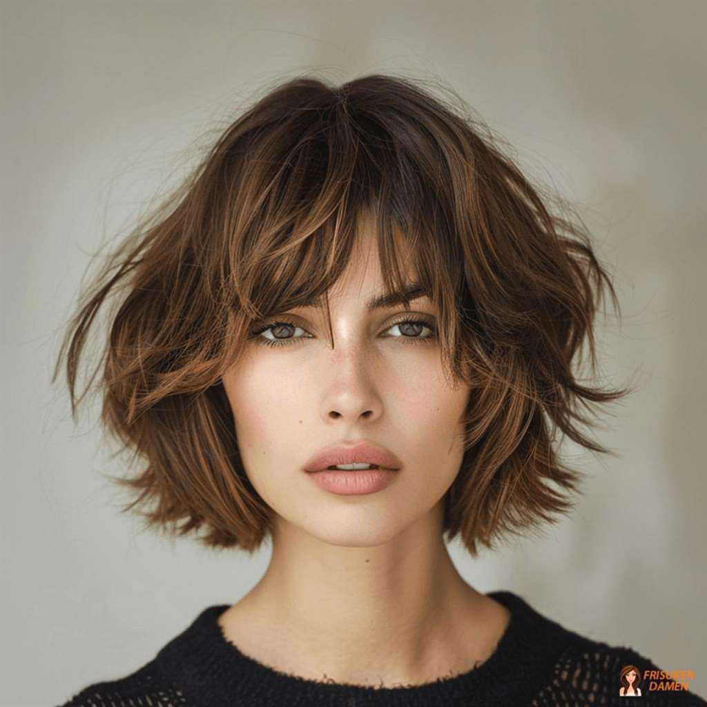 Halblanger Bob mit Textur für Frauen – definierte Strähnen und natürlicher Look