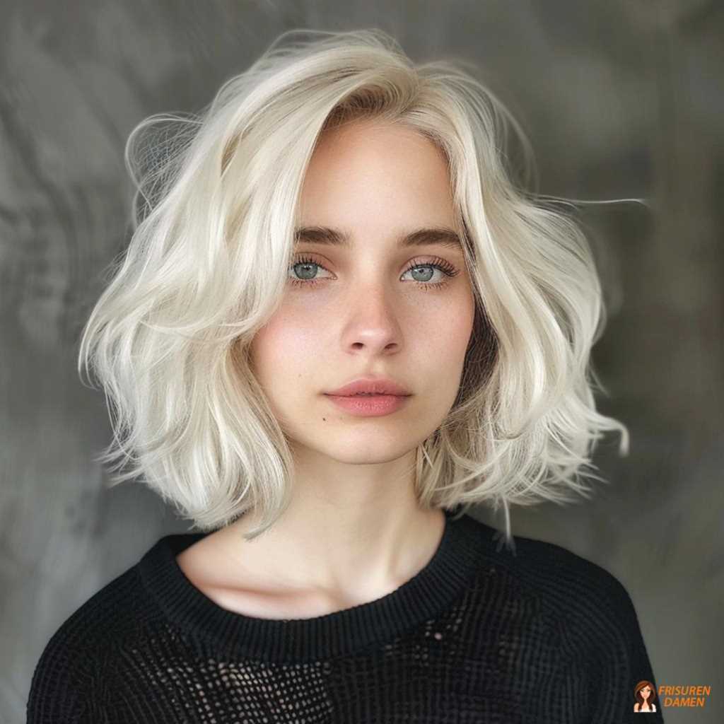 Kurzer Bob mit Textur für feines Haar