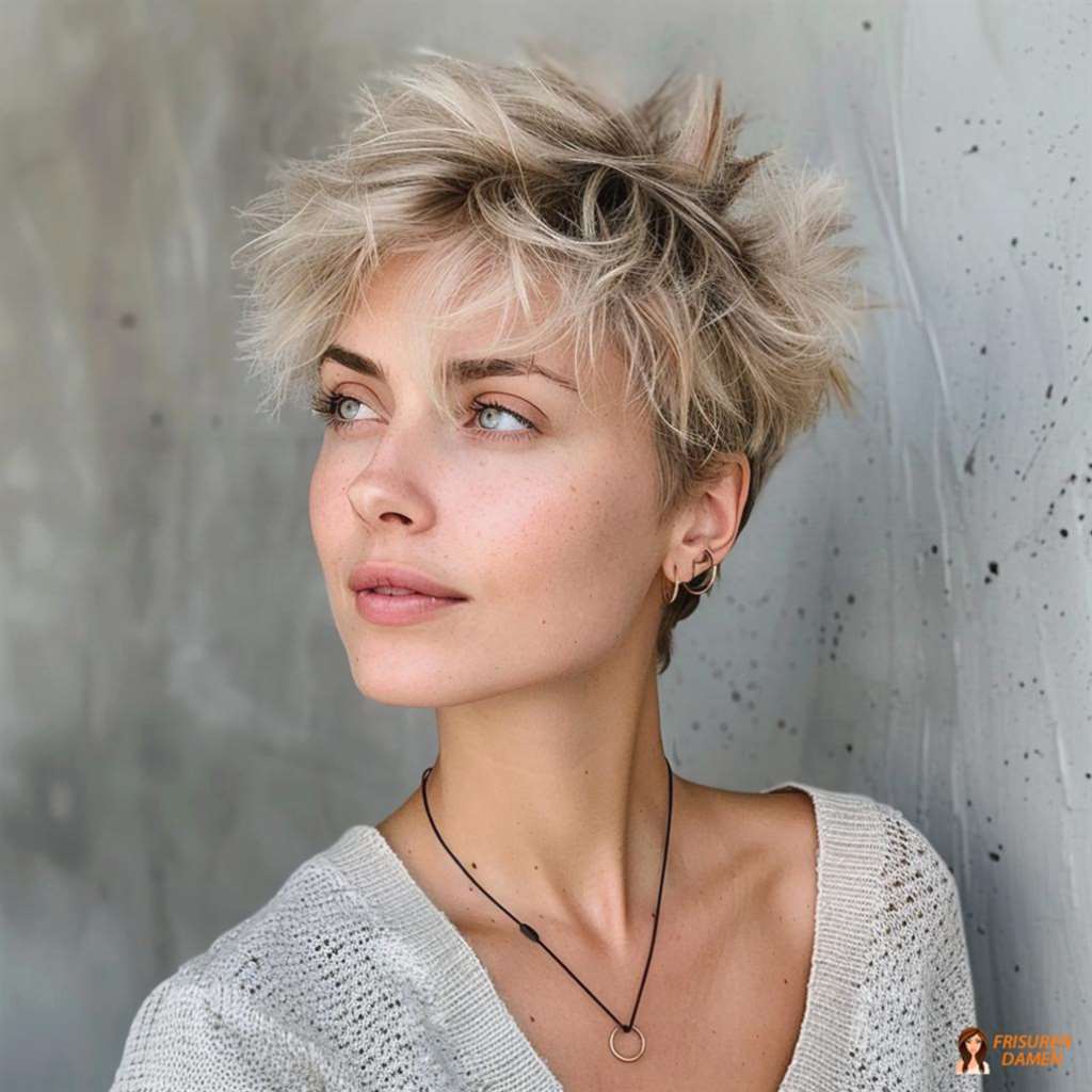 Kurzhaarschnitt mit Textur für feines Haar