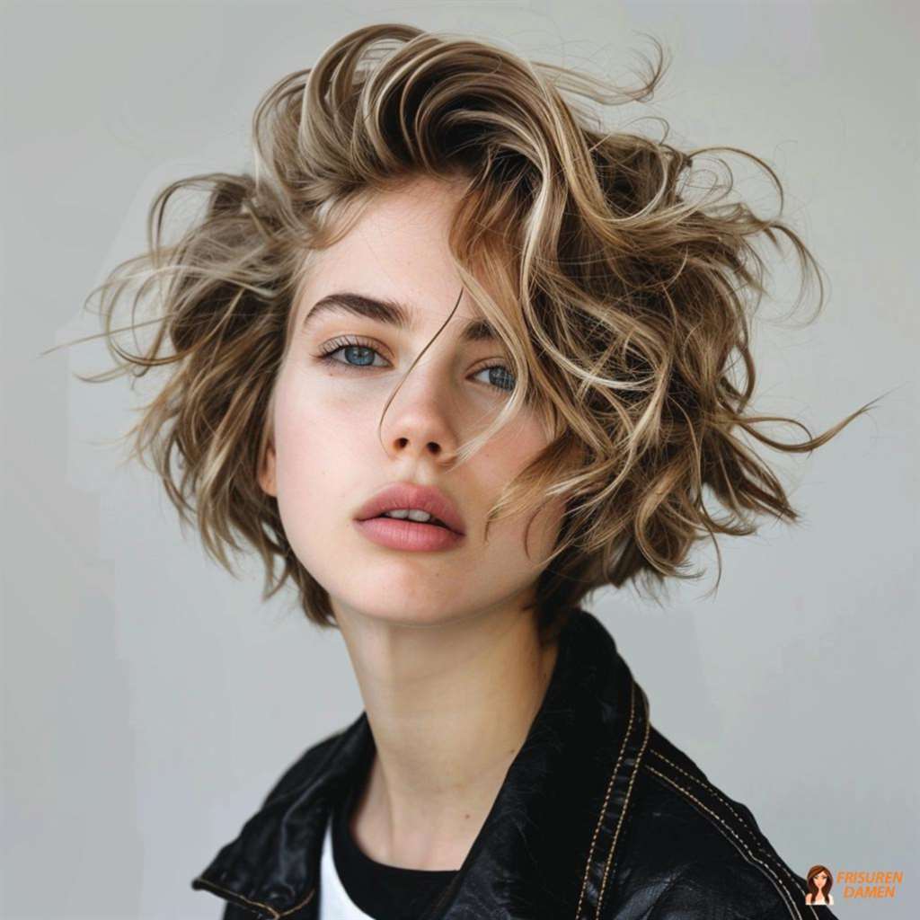 Lässig gewellter Bob für feines Haar