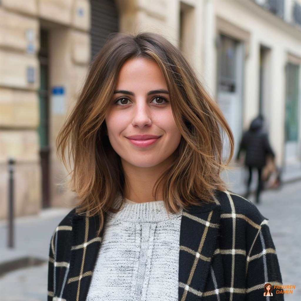 Lässiger mittellanger Schnitt für Damen – weich fallend und alltagstauglich