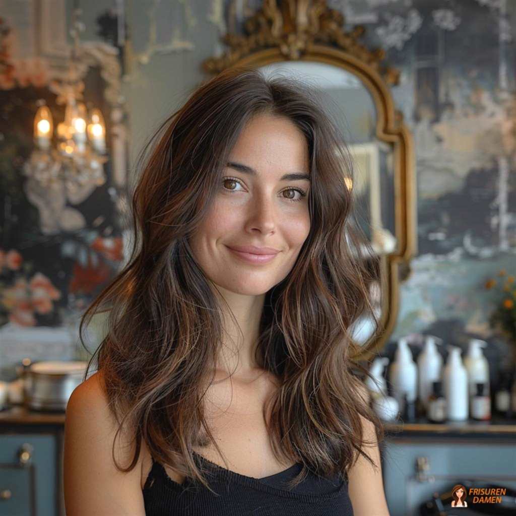 Lange sanfte Wellen für Frauen ab 50