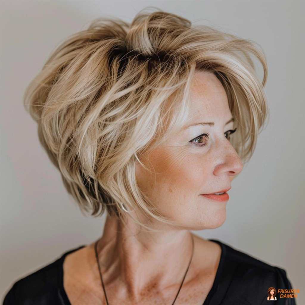 Lockiger Bob für Frauen ab 60 mit Volumen