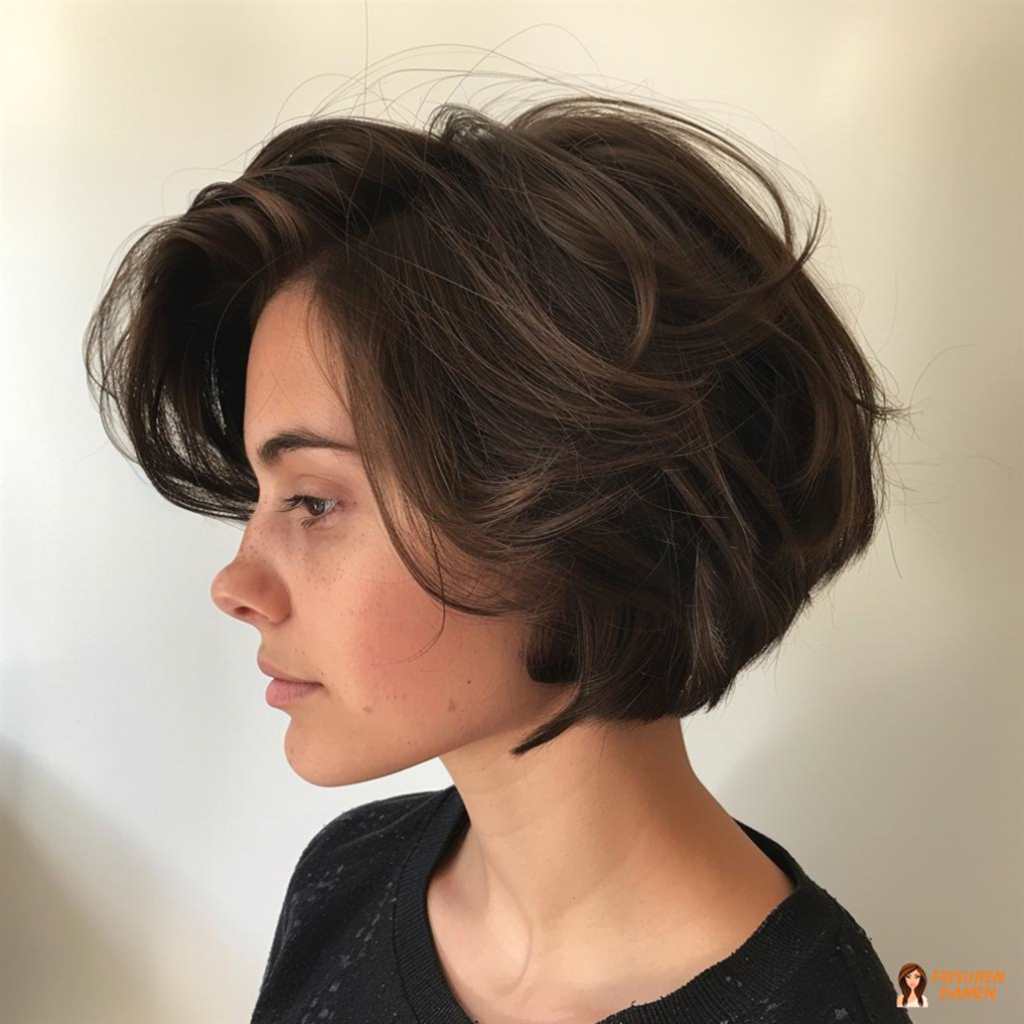 Lebendiger Bob mit frecher Textur für Frauen