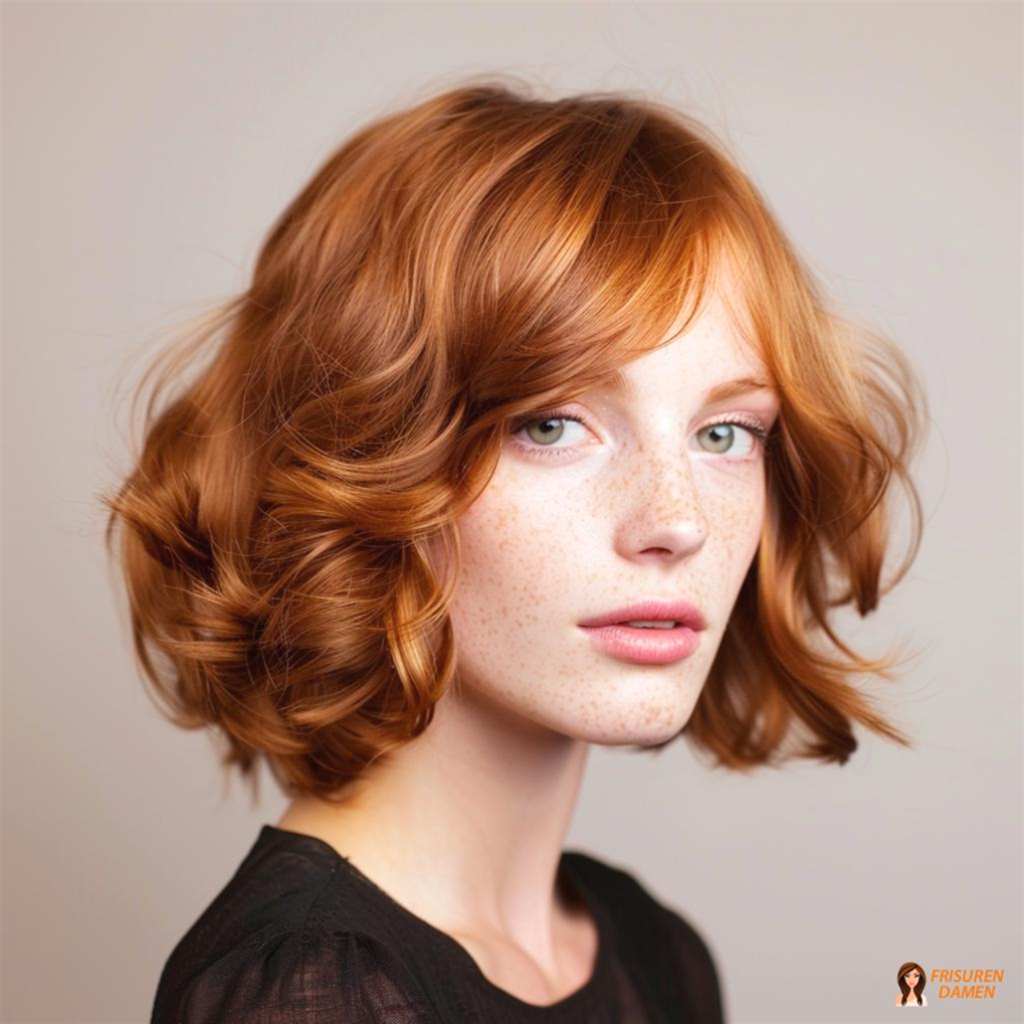 Lebendiger Kupfer-Bob für Damen – warm, modern und stilvoll