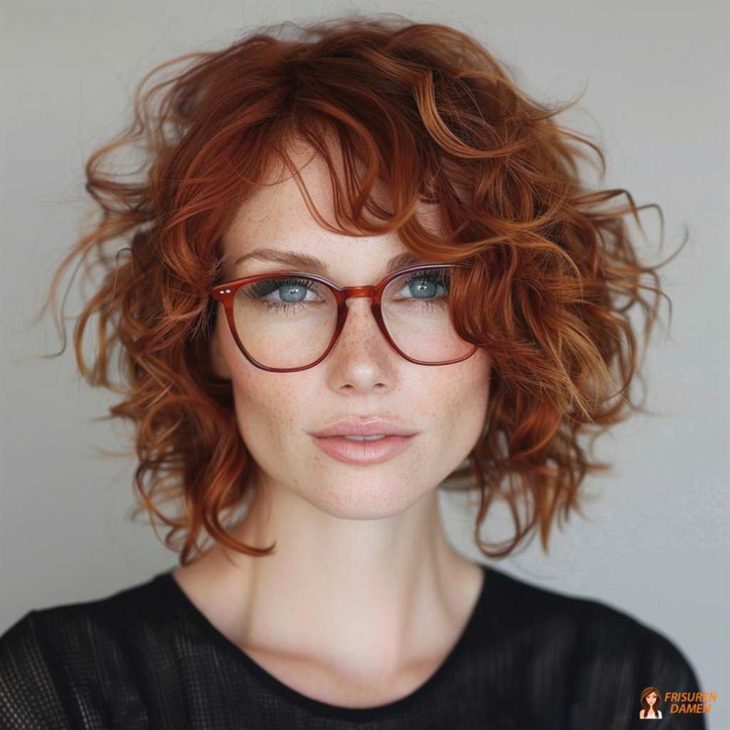 Kupferfarbene Locken für Frauen ab 70 mit warmem Glow und lebendigem Finish