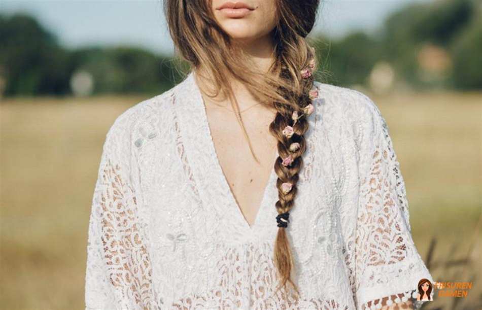 Lockere Zöpfe bei kratzigem Haar – weicher Flechtlook für Damen