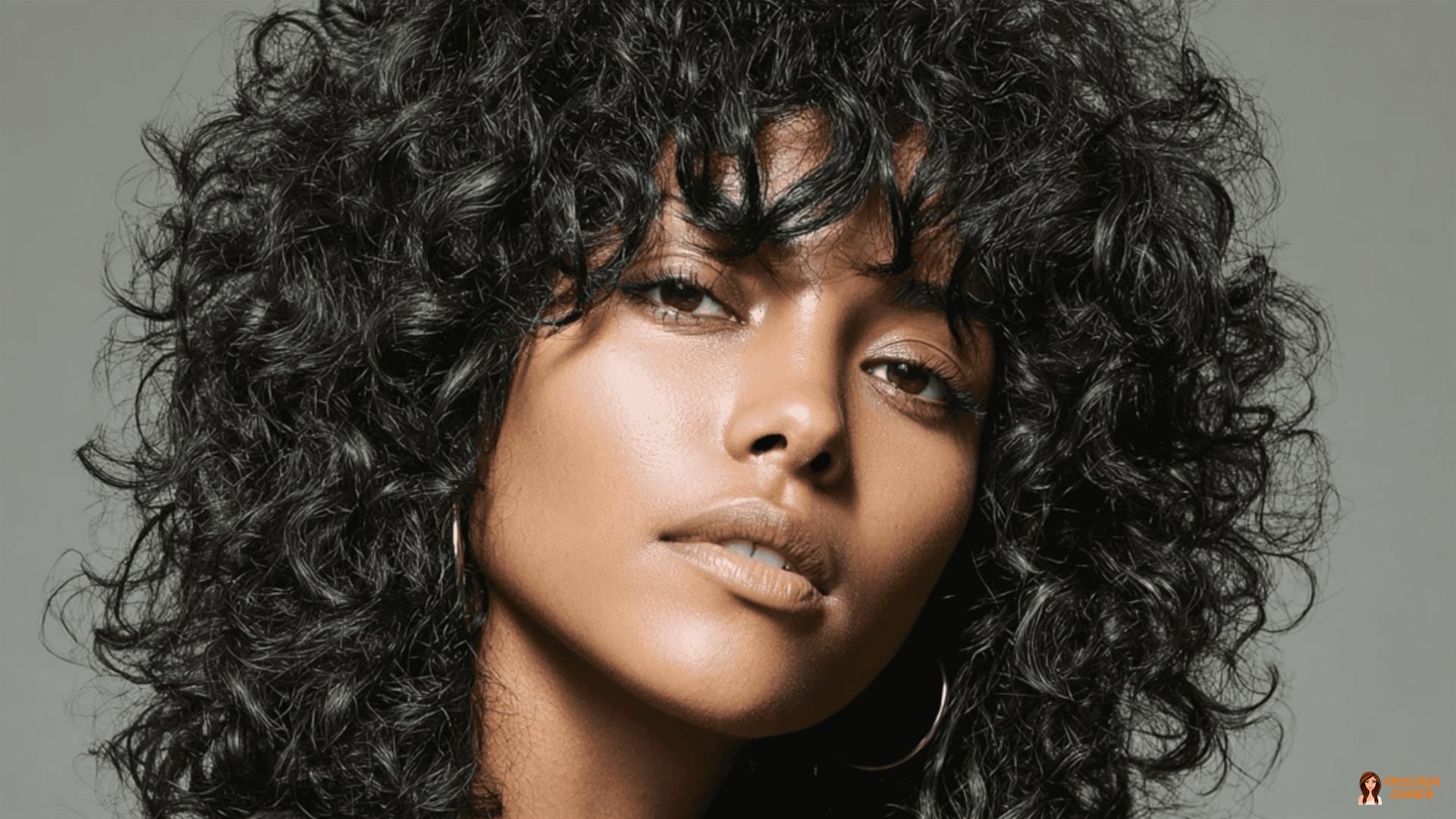 Lockige und gewellte Shag-Frisuren für Frauen