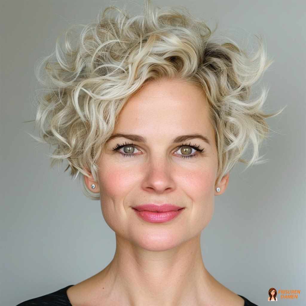 Lockiger Bob ab 60 mit natürlichem Volumen und weichen Locken