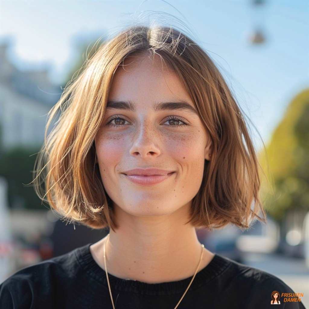 Luftiger Bubble Bob mit federnder Bewegung und natürlichem Volumen