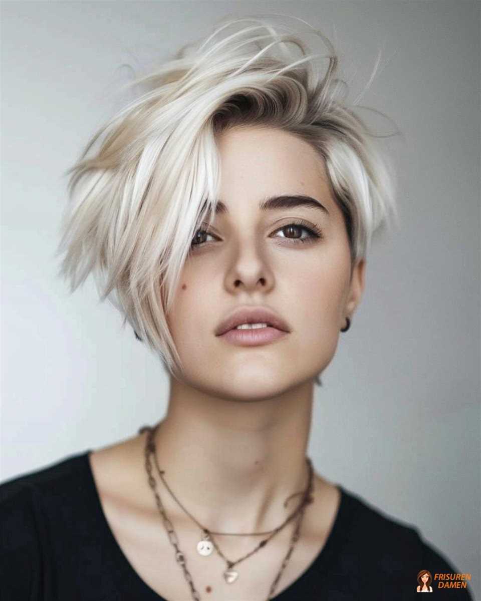 Minimalistische Kurzhaarfrisur für Frauen – klar, modern und jugendlich