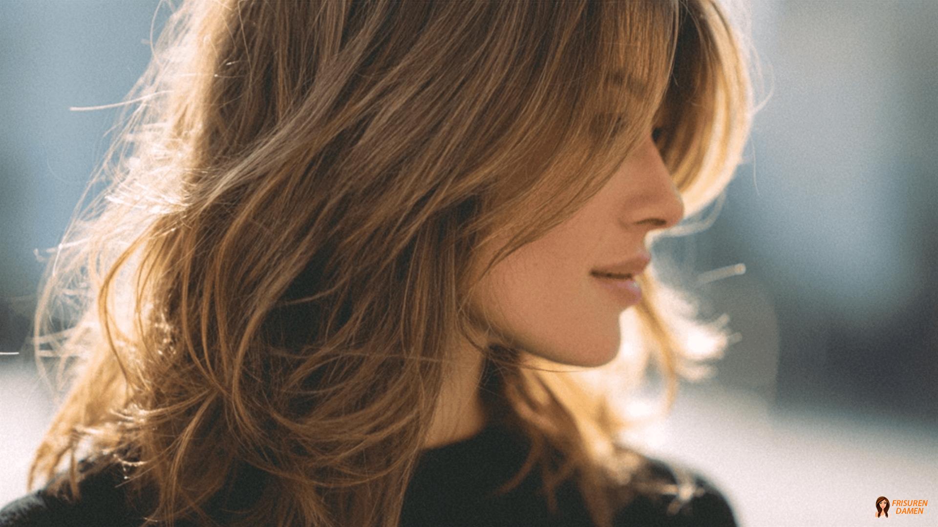 Mittellanger Shag mit Stufen für Frauen