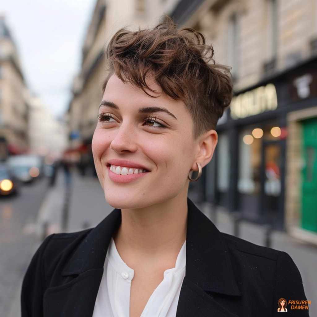 French-Undercut für Frauen mit klarer Linie und weicher, moderner Textur