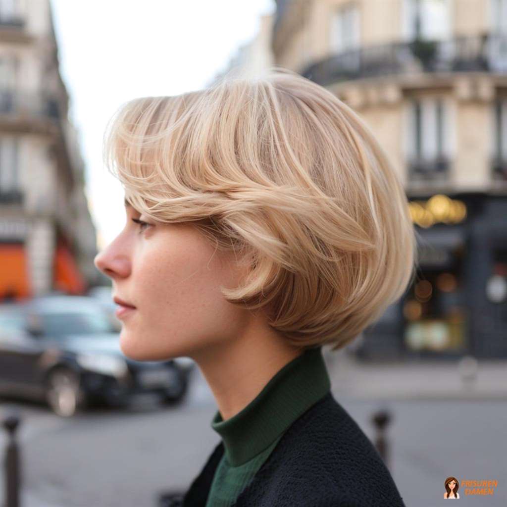 Moderner gestufter Bob für Damen, cleaner Stil mit frischer Wirkung