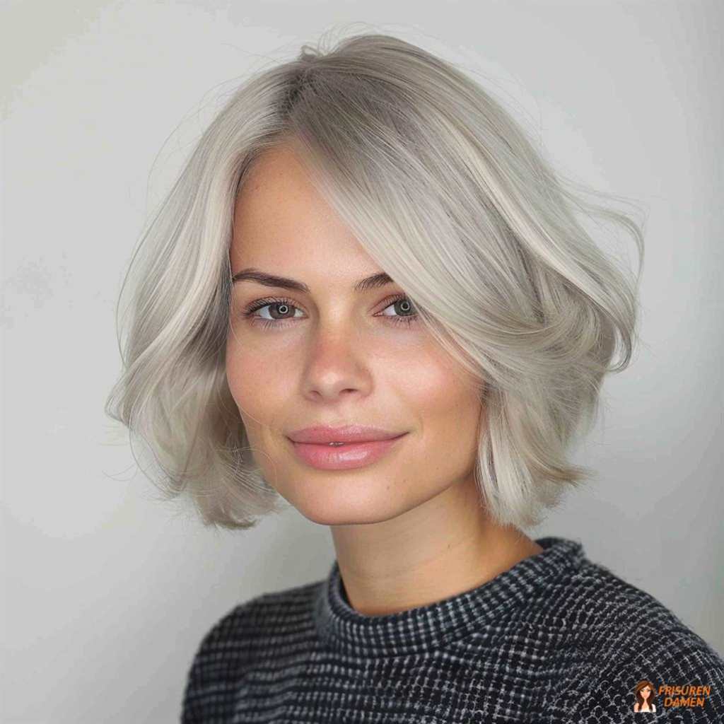 Moderner Graubob mittellang für Frauen