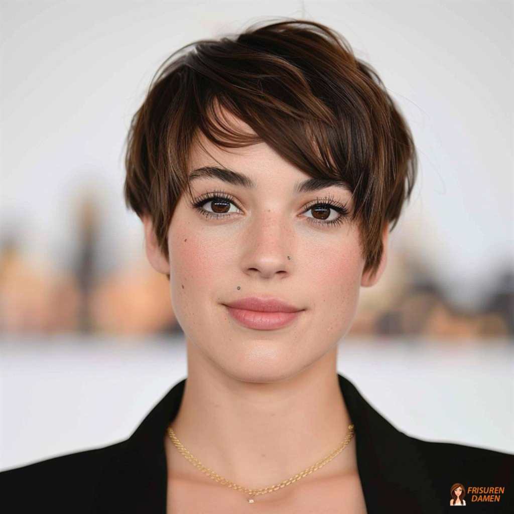 Pixie Cut für Frauen mit soften Wellen, leichter Textur und frischer, moderner Ausstrahlung