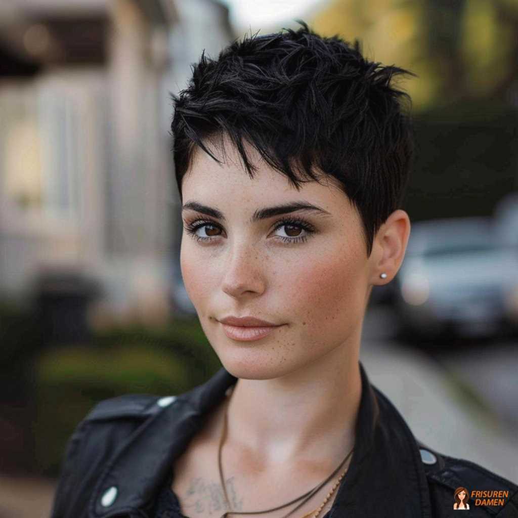 Moderner Pixie für Frauen mit Attitüde – klare Form, starker Look