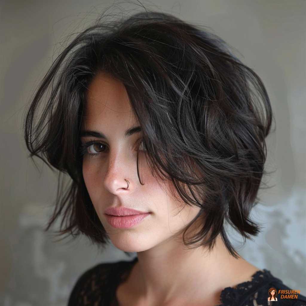 Moderner Bob mit Twist für Frauen mit frechem Stil