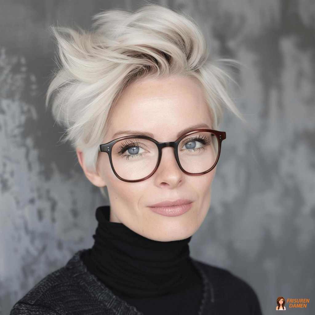 Moderner Undercut für Frauen ab 60 mit klassischem Flair