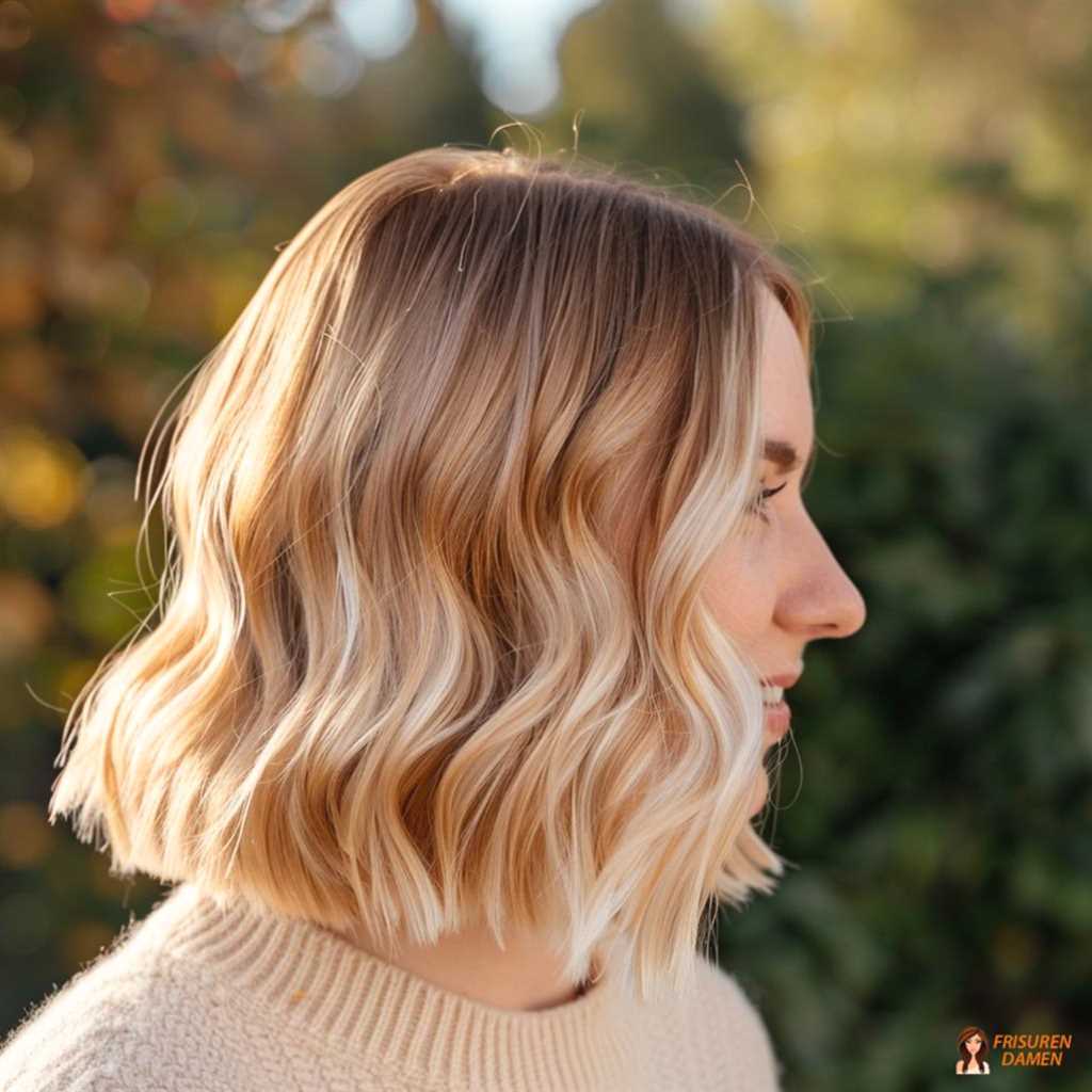 Modernes blonder Bob-Styling für Damen – frisch, weich und zeitlos