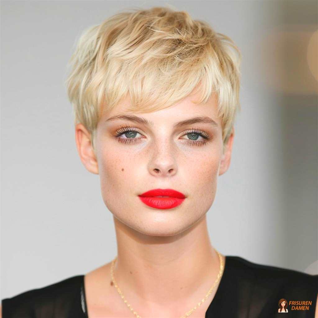 Modischer Pixie-Cut mit Fransen für Damen – weich, modern und zeitlos