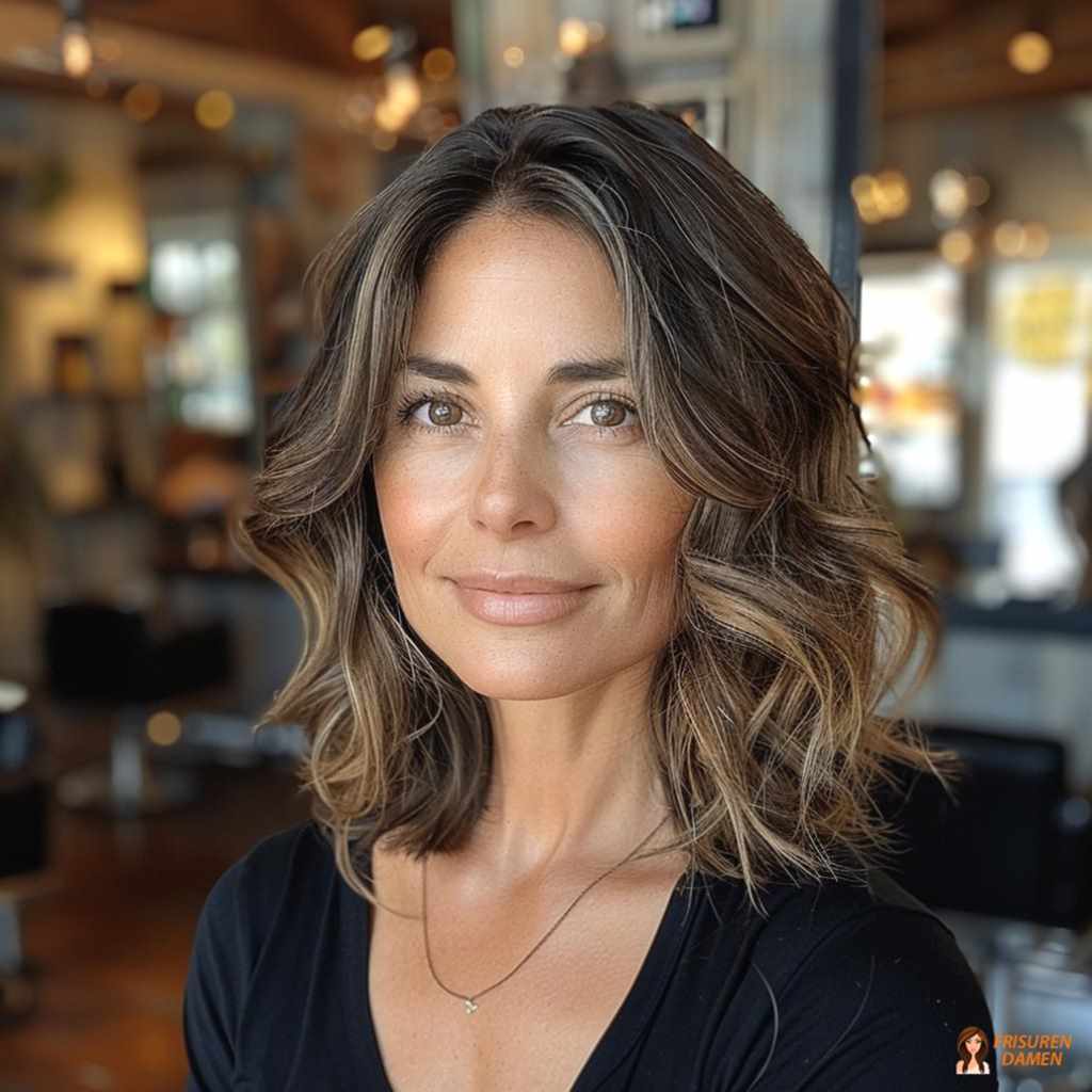 Elegante Wellenfrisur für Frauen ab 50