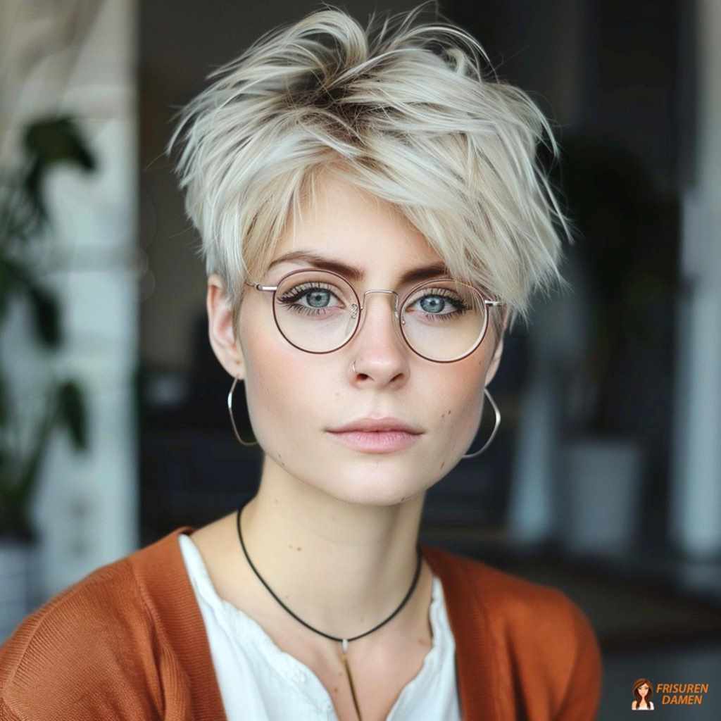 Natürlicher Stil für Frauen ab 60 mit Brille und weichem, gepflegtem Finish