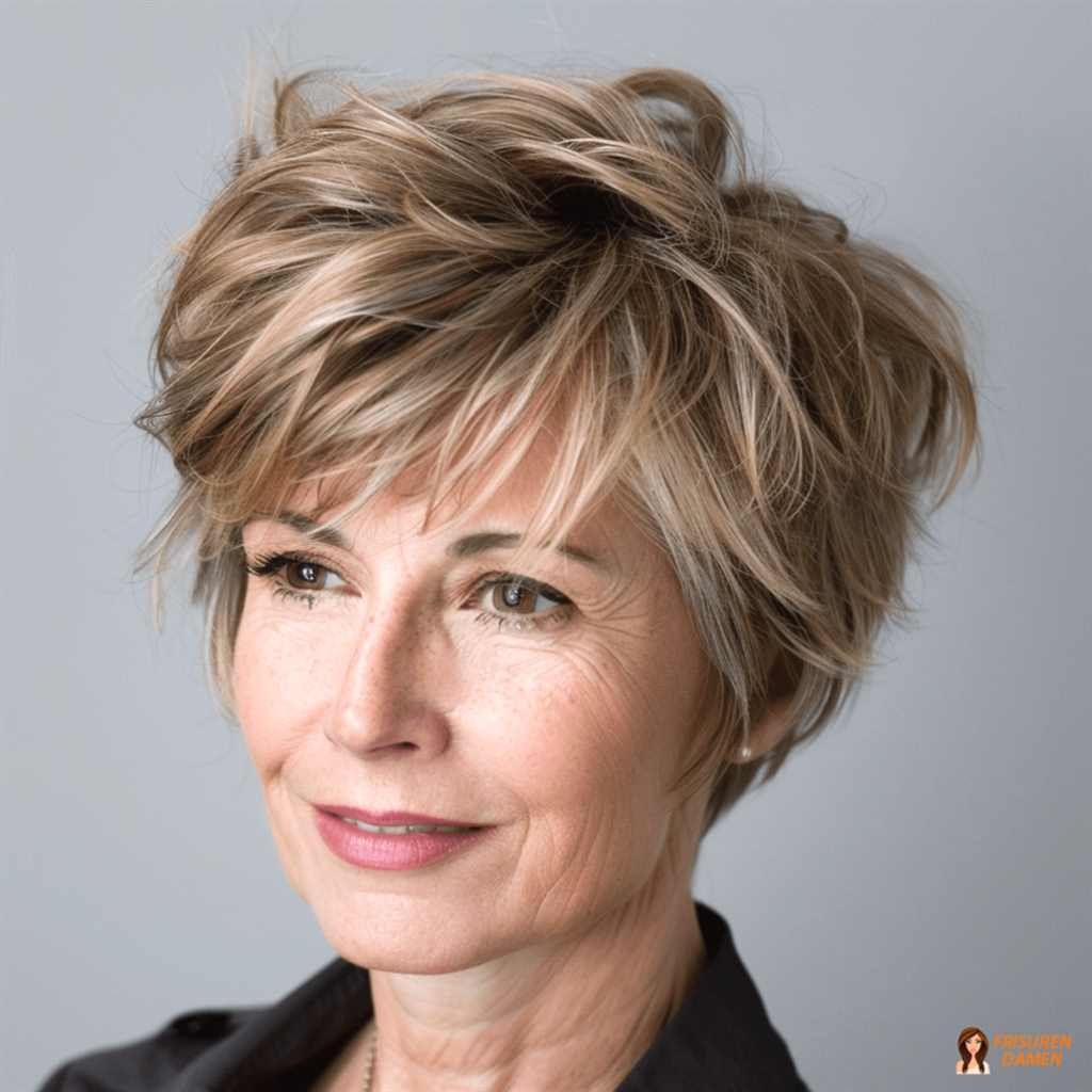 Natürlicher Kurzhaarschnitt mit weichen Übergängen und leichtem Styling