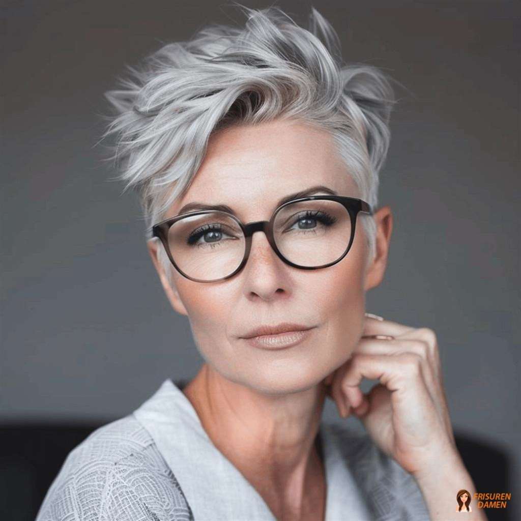 Natürliche Schönheit mit grauem Haar für Frauen ab 60
