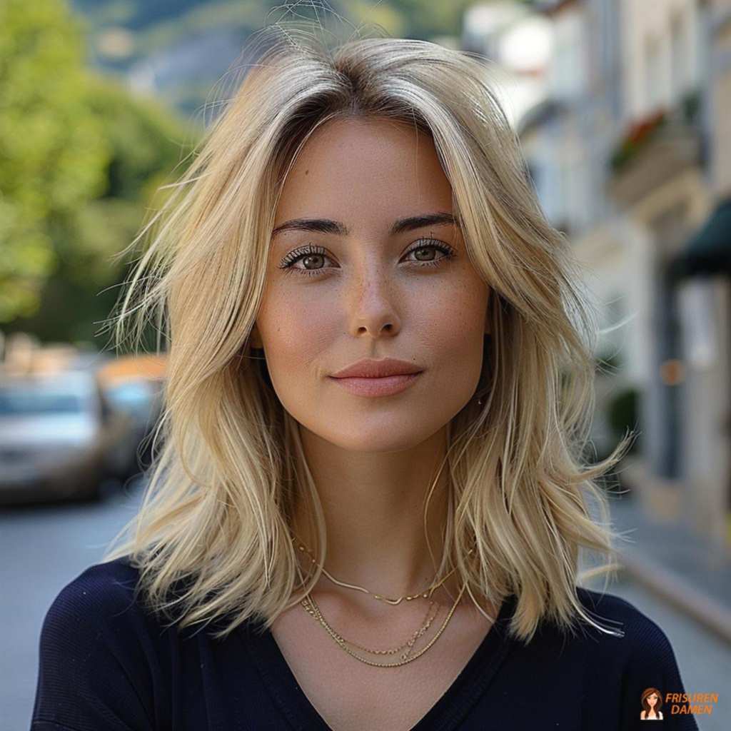 Natürlicher Look mit sanften Layers in Blond 2026 für Damen mit mehr Dimension