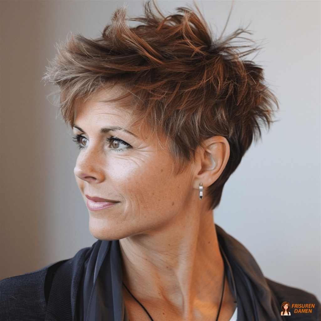 Kurzhaarschnitt mit natürlichem Schwung und leichter Textur