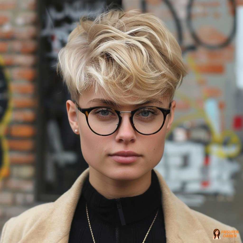 Strukturierter Pixie für graues Haar ab 60 mit feiner Textur und natürlichem Volumen am Oberkopf