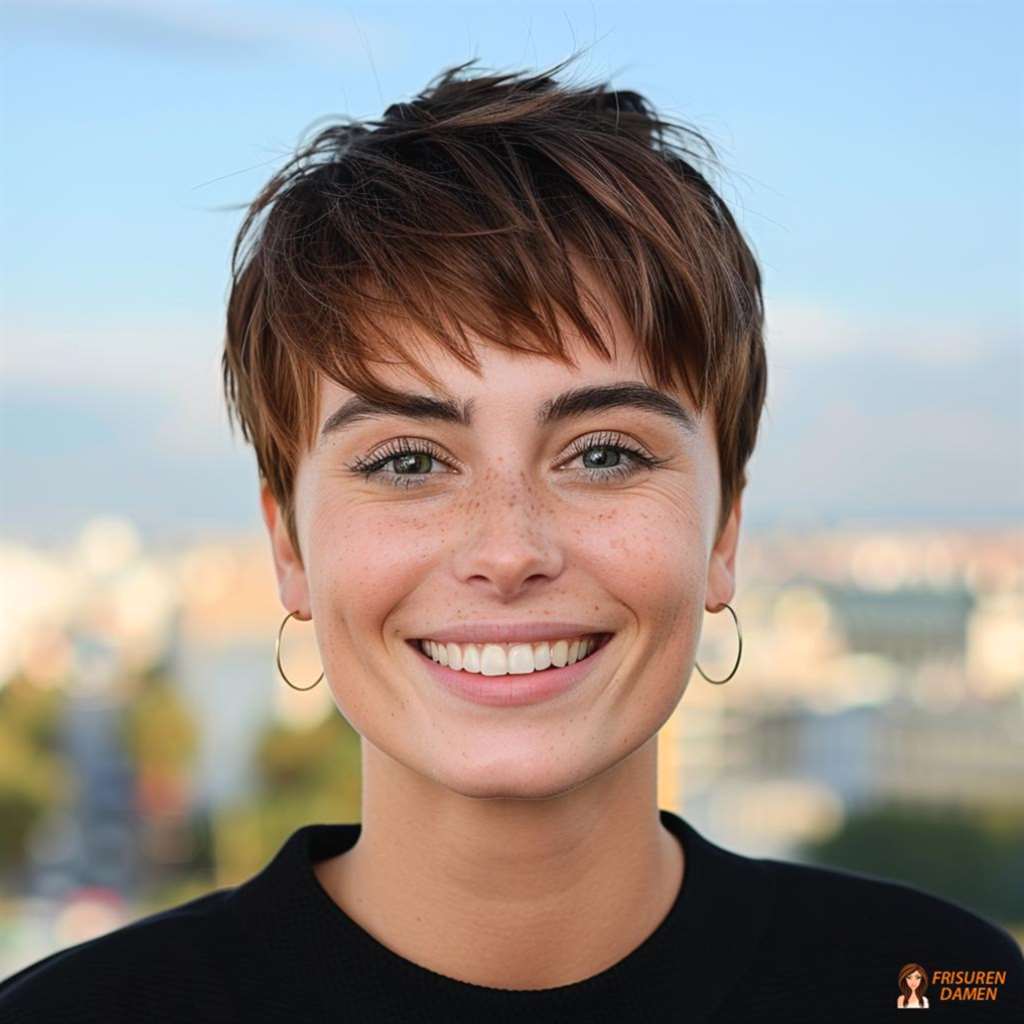 Pixie mit frecher Note durch definierte Textur und leicht fransige Kontur