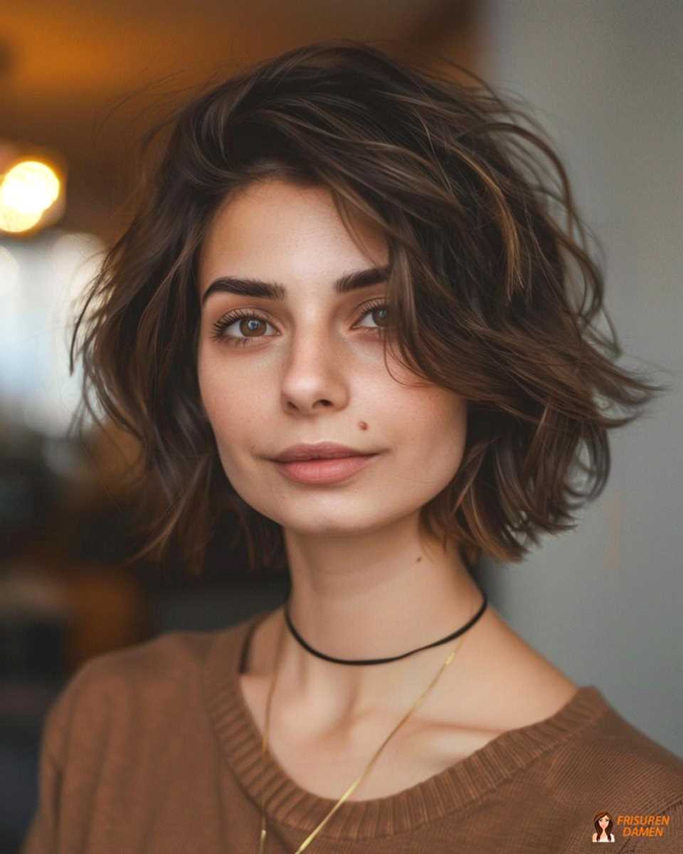 Kurzhaar-Bob mit sanften Wellen für Frauen – weich, modern, alltagstauglich