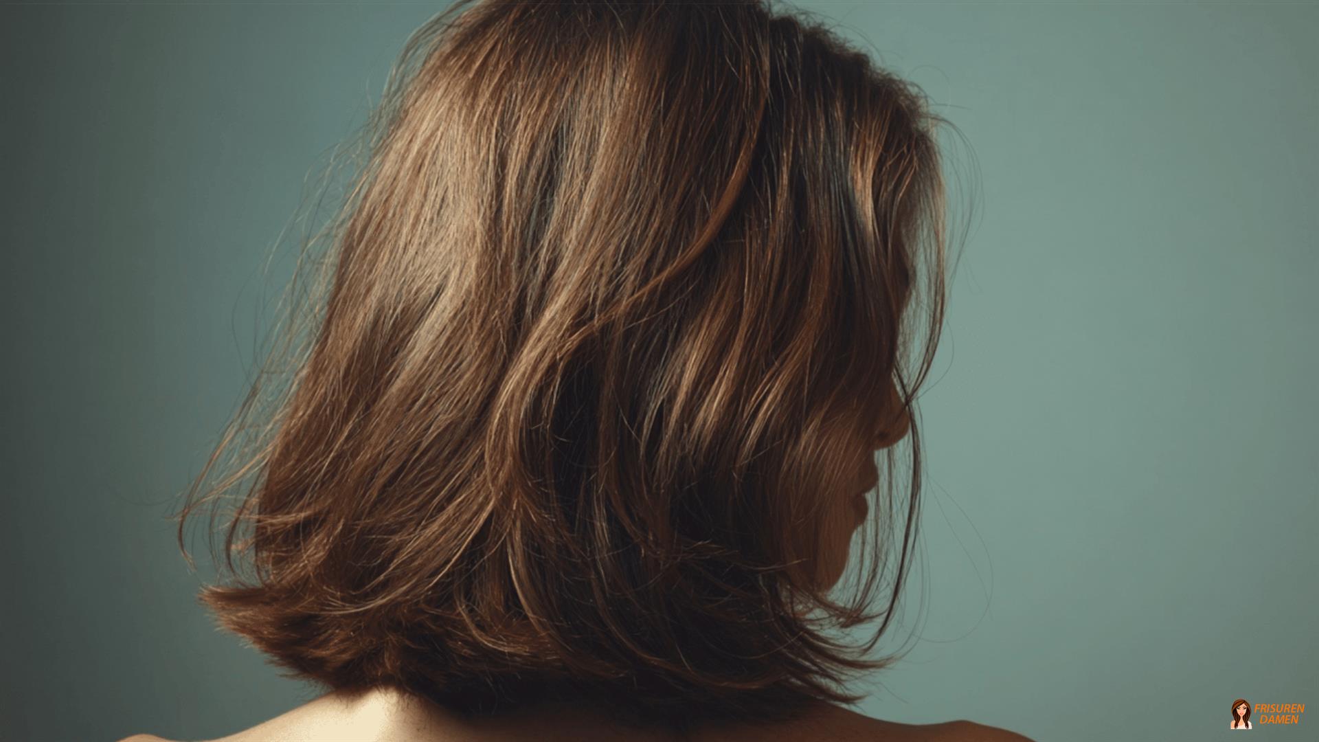 Schnitt bis zum Schlüsselbein mit unsichtbaren Stufen