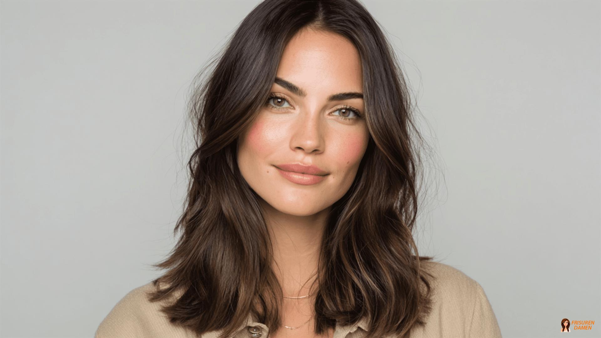 Schulterlanger Schnitt mit nach außen gedrehten Spitzen