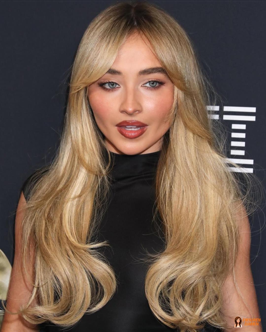 Gestufte Curtain Bangs für Frauen