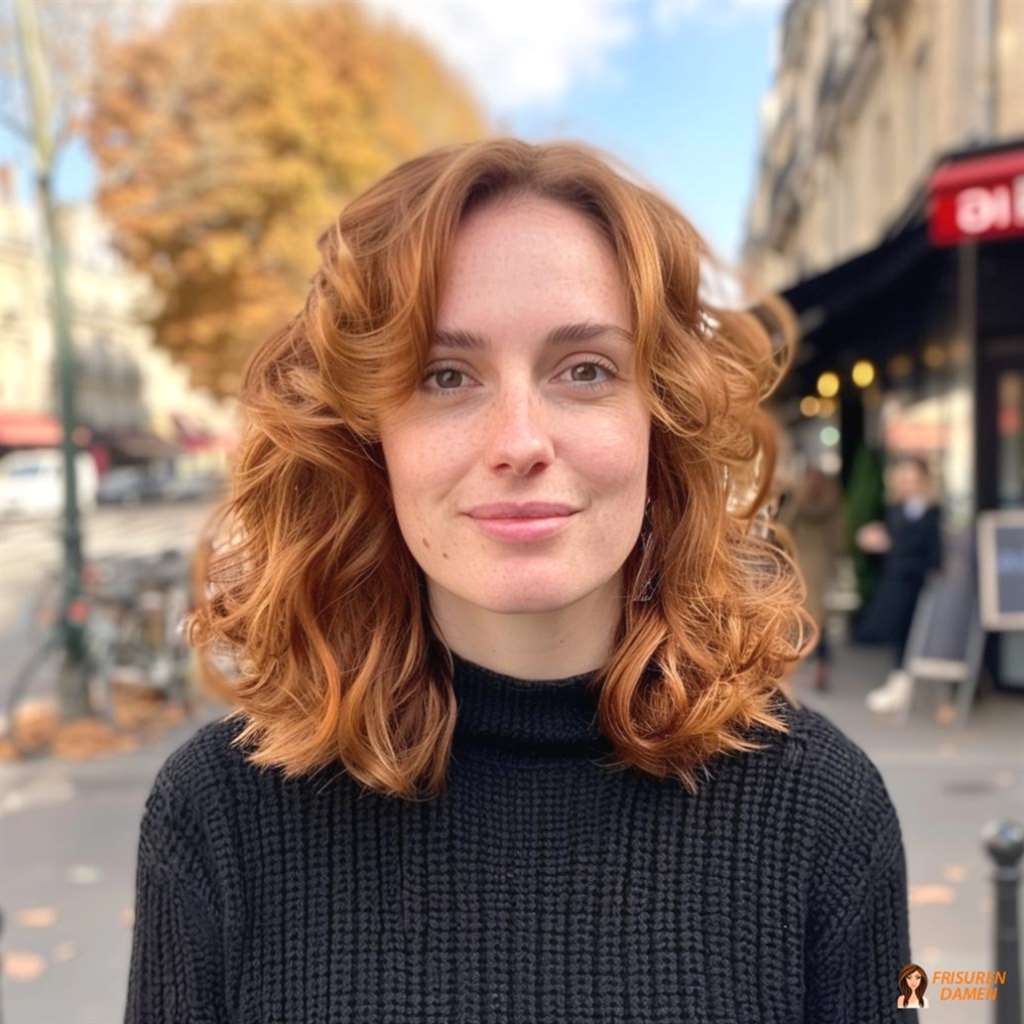 Schwungvolle Locken für Frauen ab 40, dynamische Form mit vollem Effekt