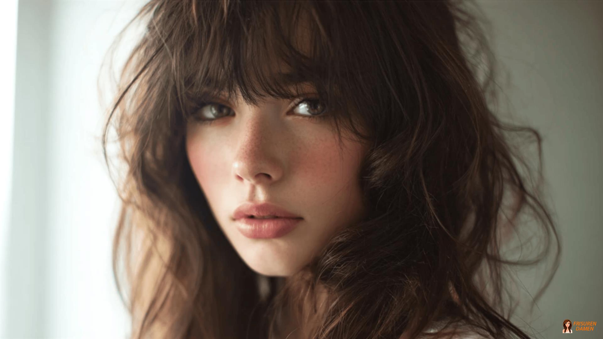 Shag mit fransigem Pony für Frauen