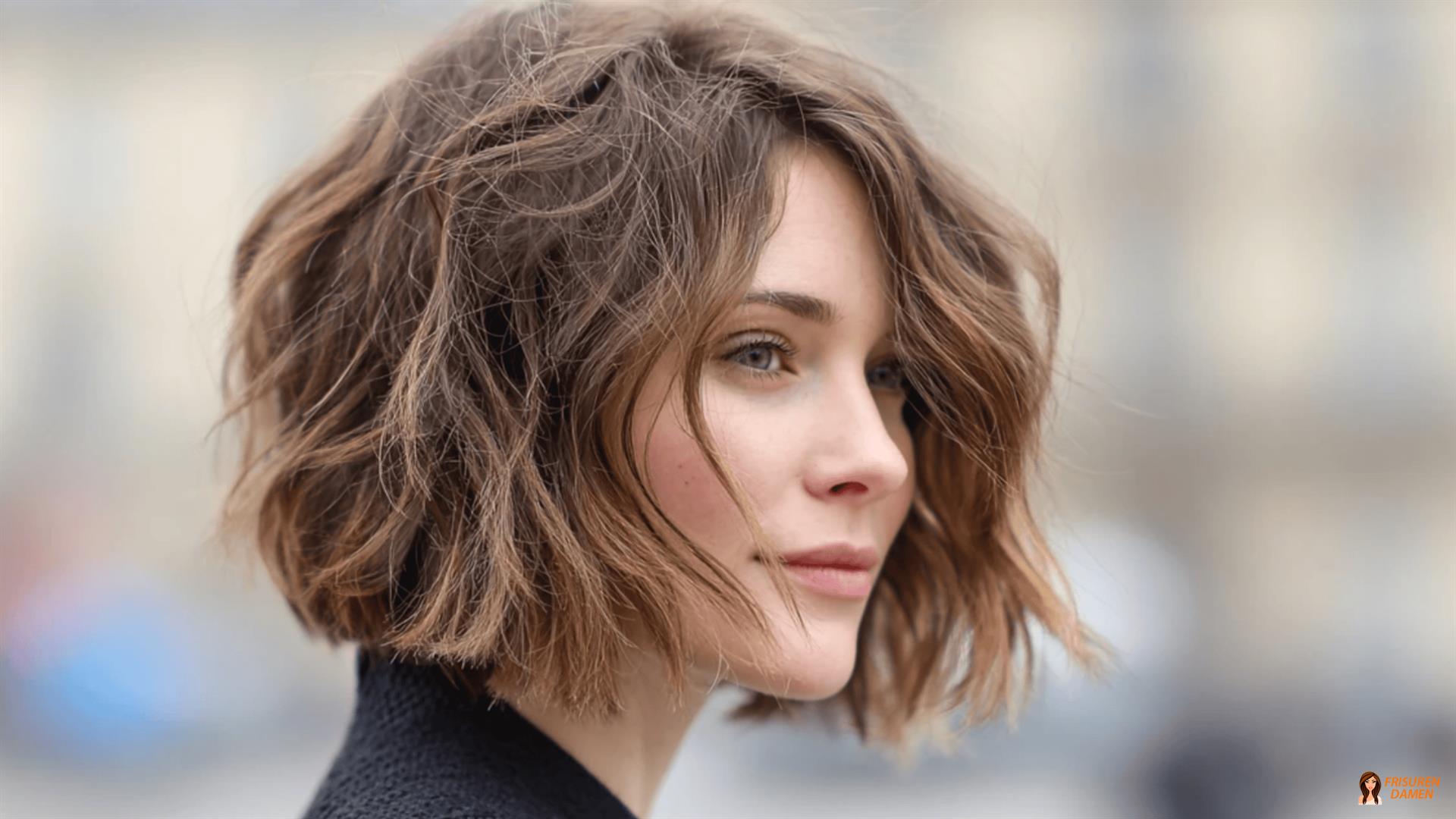 Shaggy Bob Frisur für Frauen mit Struktur