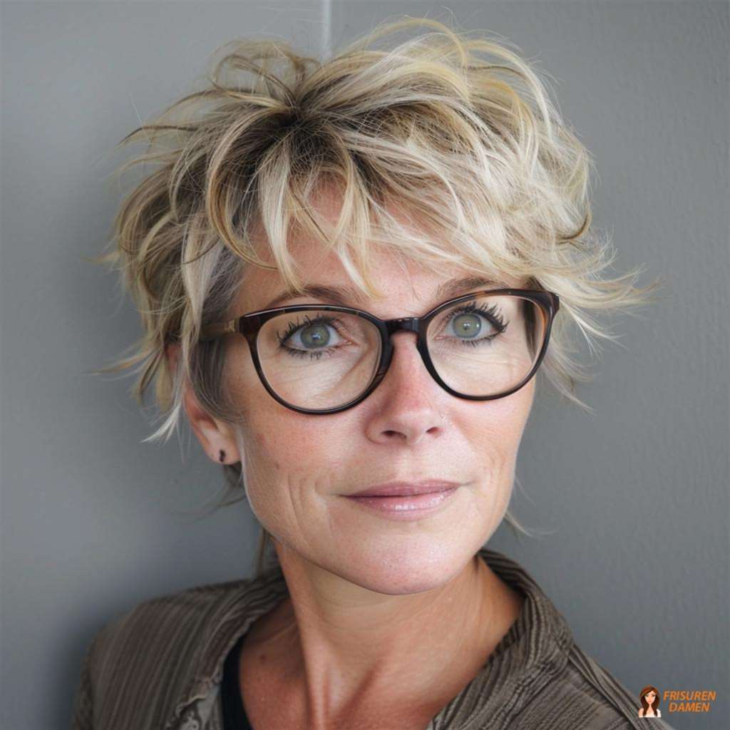 Silberner Bob für Frauen ab 60 ohne Brille mit Charakter und klarer Kontur