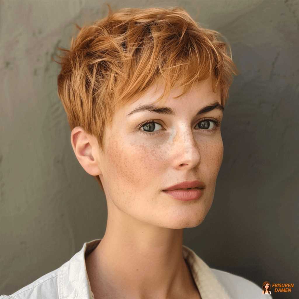 Heller Kurzhaarschnitt mit sonnigem Ausdruck und freundlicher Wirkung