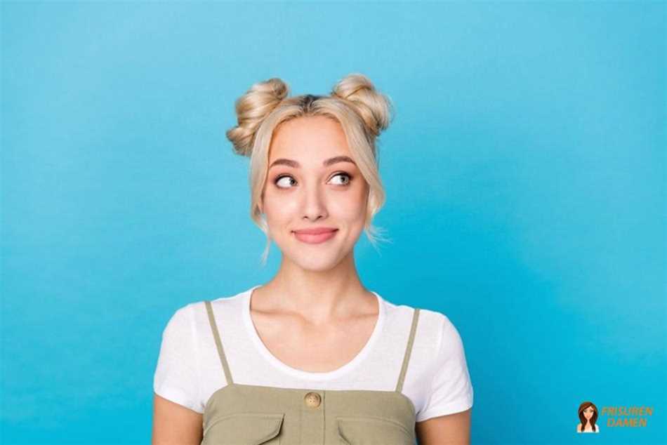 Space Buns als trendige Frisur für langes Haar