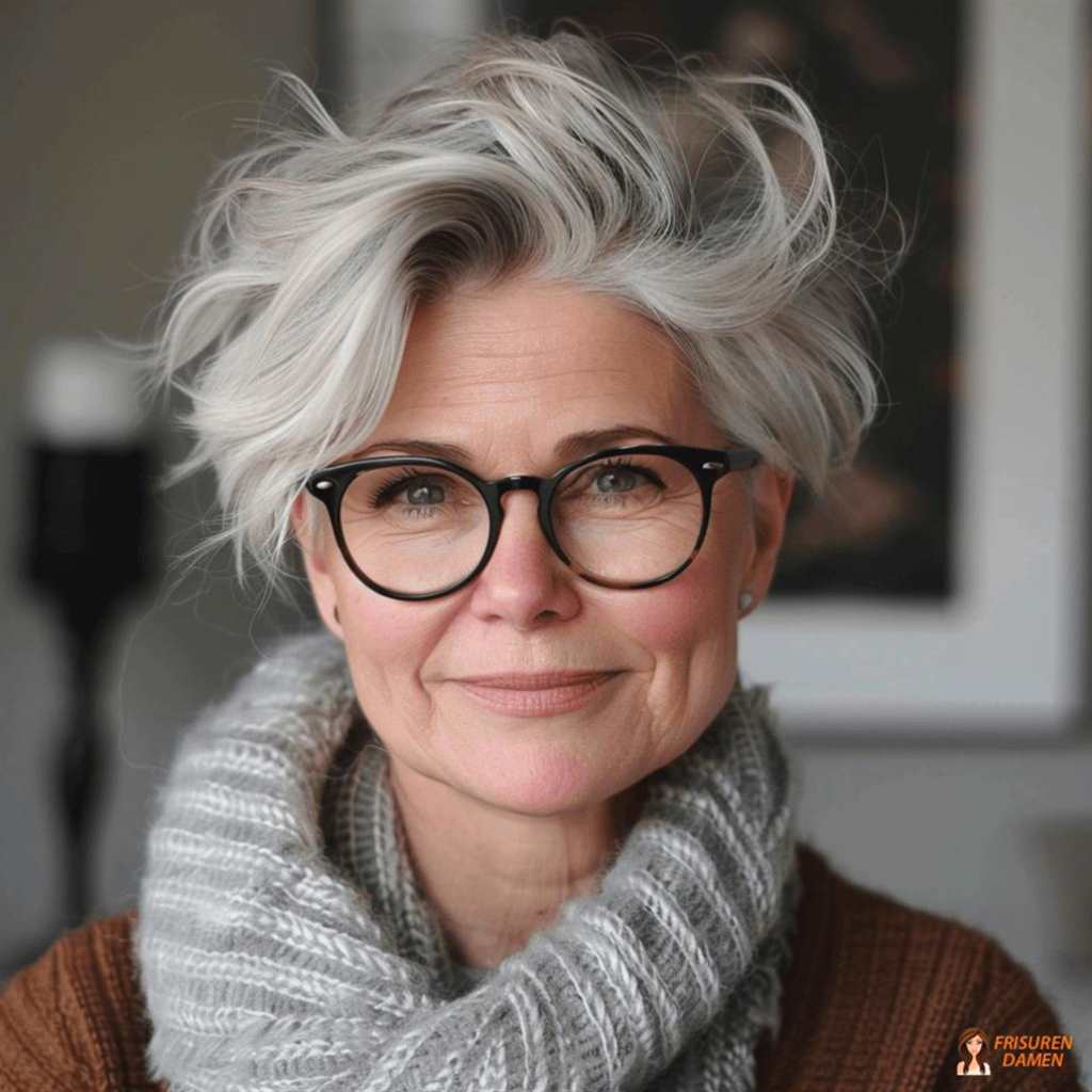Stilvolle halblange Frisuren für Frauen ab 60