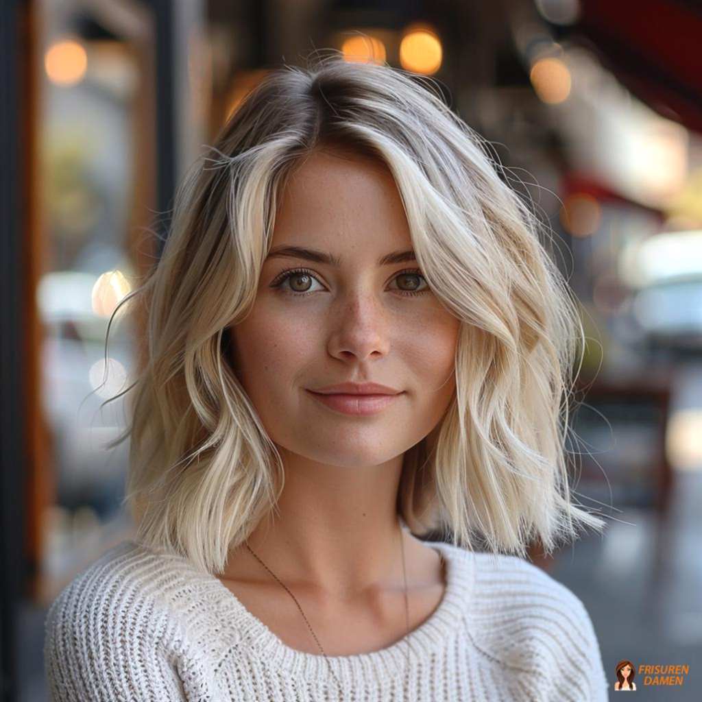 Stilvolle lässige Wellen in Blond 2026 für Damen mit natürlichem Flow und Eleganz