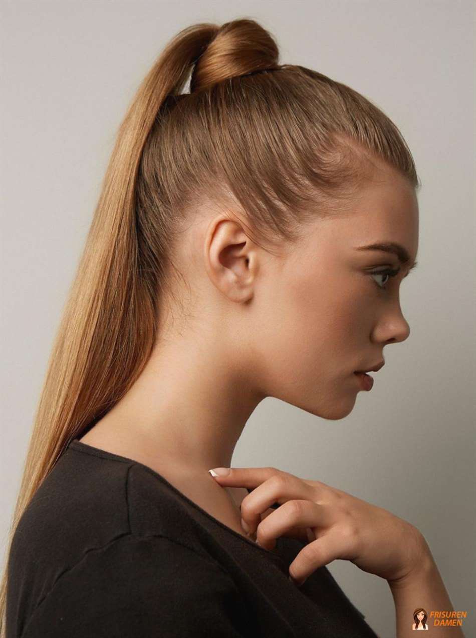 Straffer Pferdeschwanz bei kratzigem Haar – eleganter Look für Damen