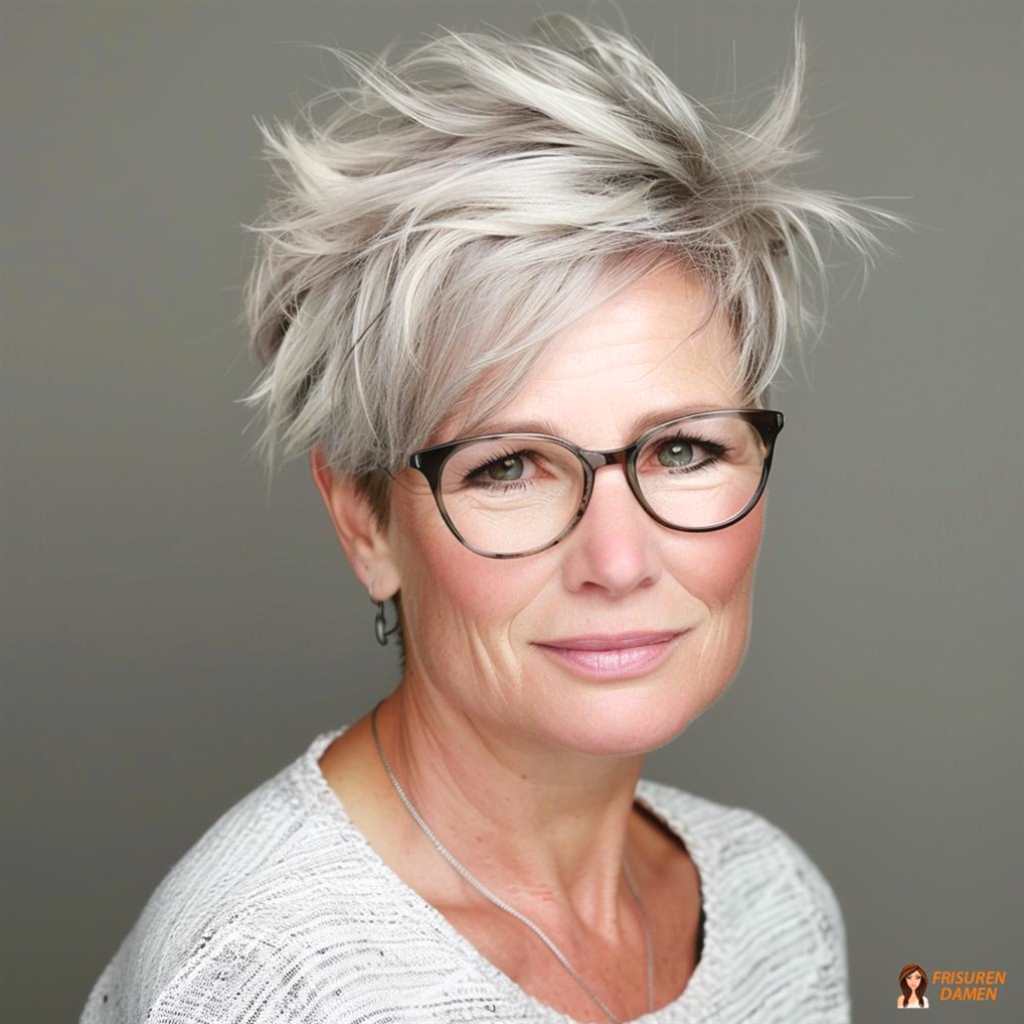 Dynamischer, eleganter Look für Frauen ab 70 mit Bewegung und Tiefe