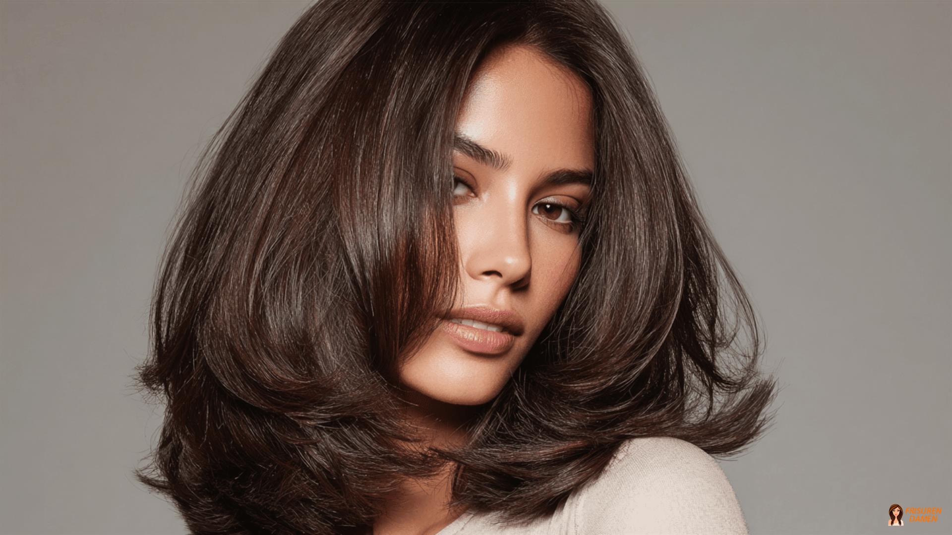 Stufen-Midli-Schnitt für dickes, kräftiges Haar