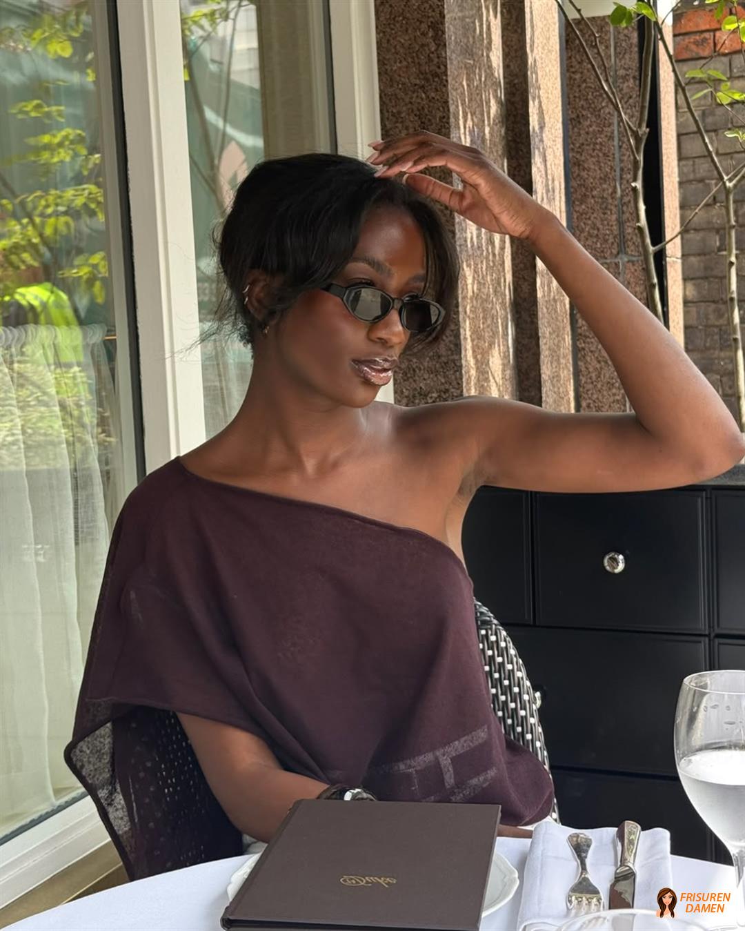 Luftige Curtain Bangs