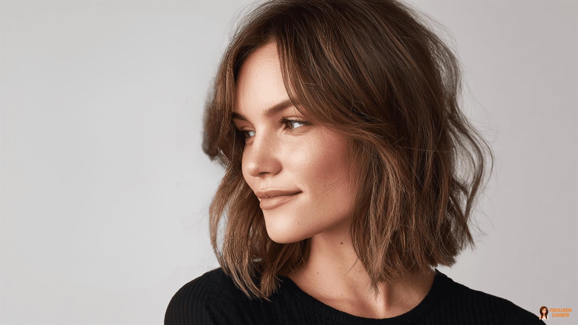 Texturierter Schlüsselbeinschnitt für feines Haar